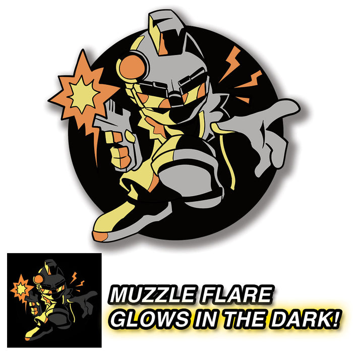 2BDamned - Night Watch Pin GLOWS IN THE DARK *LIMITED STOCK*