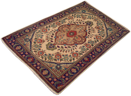 3x4.8 Vintage Persian Tabriz
