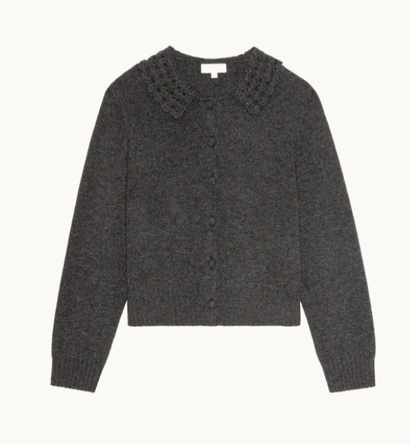 ADDIE CARDIGAN IN H. CHARCOAL