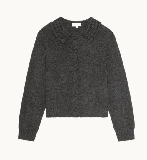ADDIE CARDIGAN IN H. CHARCOAL