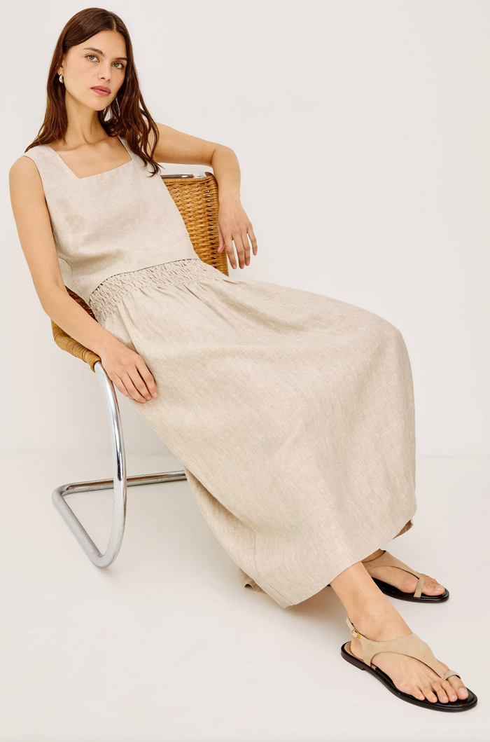 ALESSA IN HEATHERED FLAX