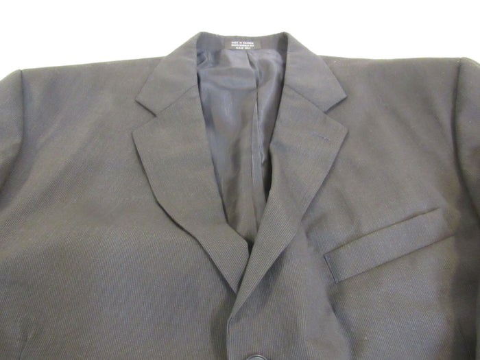 Alfani-Mens-Suit-Navy-Blue-Mini-Pin-Stripe-38W-X-32L-Pants-44-Chest-346 5