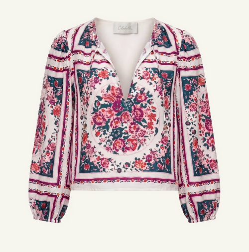 ALICE TOP IN CARMELLA PRINT
