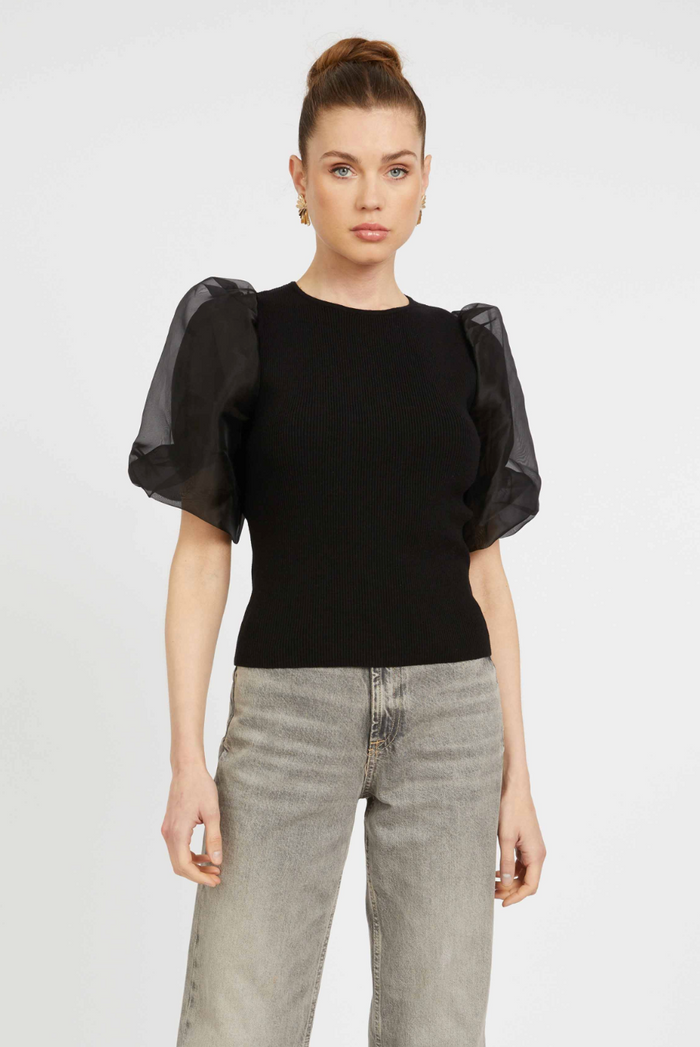 ALINA TOP IN BLACK