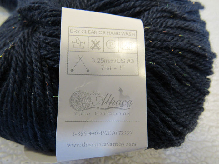 Alpaca-Yarn-Co-Glimmer-Yarn-Midnight-Blue-3-Skeins-Yards-Each-128 8