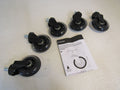 Amazon-Commercial-3-in-Transparent-Swivel-PU-Caster-Lot-of-5-Black-Max-65-lbs-234 1