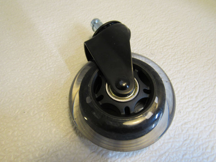 Amazon-Commercial-3-in-Transparent-Swivel-PU-Caster-Lot-of-5-Black-Max-65-lbs-234 5
