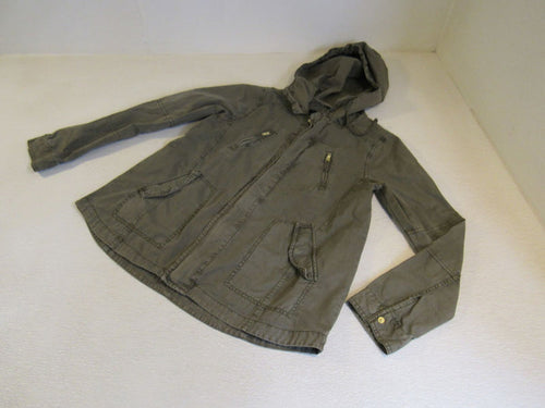 American-Eagle-Hooded-Jacket-Army-Green-Full-Zip-Female-Adult-Size-M-Solid-384 2