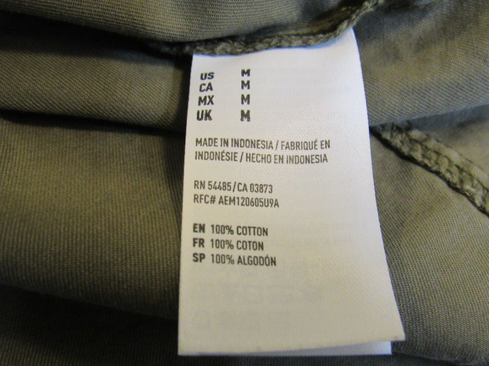 American-Eagle-Hooded-Jacket-Army-Green-Full-Zip-Female-Adult-Size-M-Solid-384 6