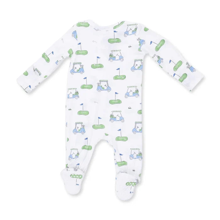 Angel Dear Golf Carts Blue - 2 Way Zipper Footie