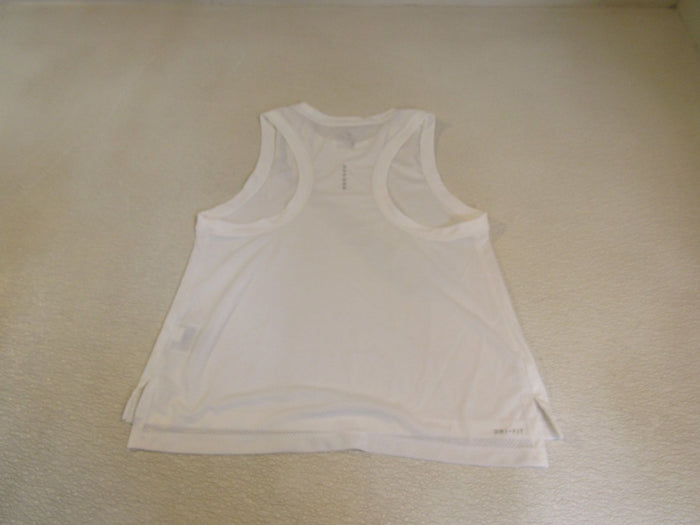 Nike-Athletic-Tops-White-Running-Racerback-Female-Adult-Size-S-Solid-312 4