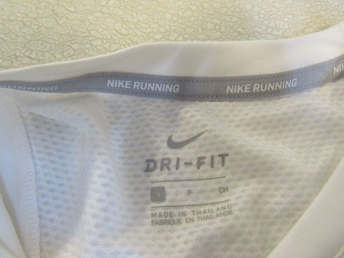 Nike-Athletic-Tops-White-Running-Racerback-Female-Adult-Size-S-Solid-312 5