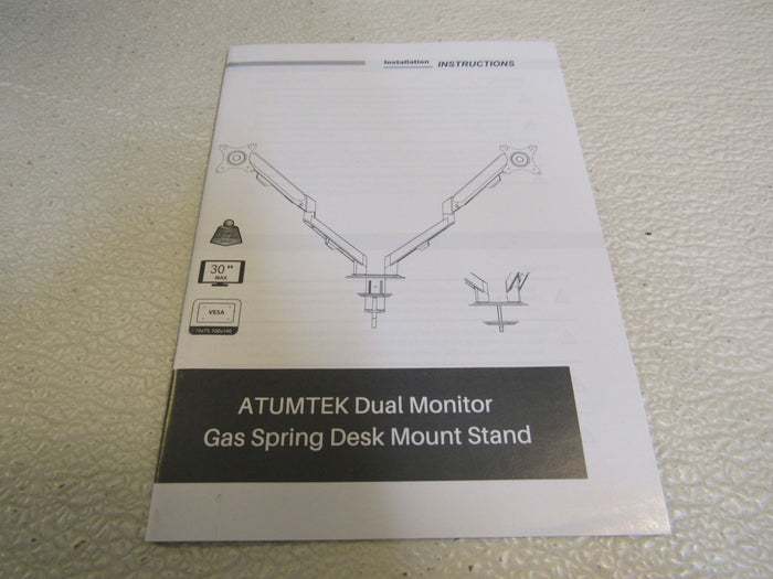 Atumtek-Dual-Monitor-Gas-Spring-Desk-Mount-Stand-Silver-30-lb-Max-ATMR089-110 4