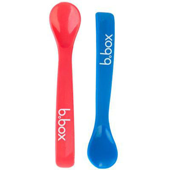 B. Box Baby Spoon (Twin Pack) - Blue/Red-2