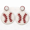 NolaCajun Baseball Beaded Earrings Louisiana Sports Jewelry New Orleans Cajun