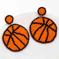 NolaCajun Basketball Beaded Earrings Louisiana Sports Jewelry New Orleans Cajun