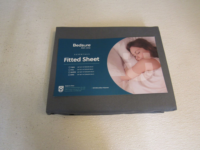 Bedsure-Get-Cozy-Essentials-Full-Fitted-Sheet-54-in-x-75-in-x-14-in-Gray-584 3