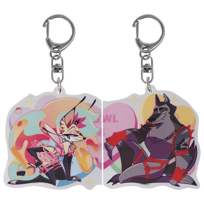 Bee x Vortex - Valentines 2025 Couple Magnet Acrylic Keychain *LIMITED STOCK*