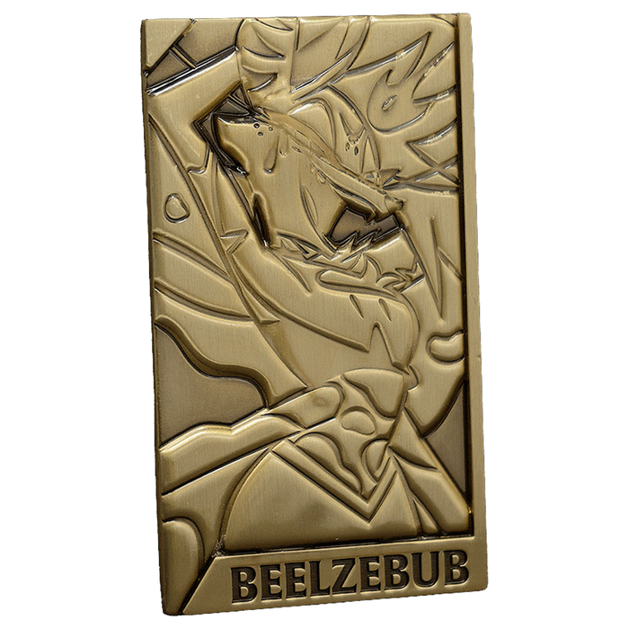 Beelzebub Gold Plated Metal Collectible Card *CLEARANCE*
