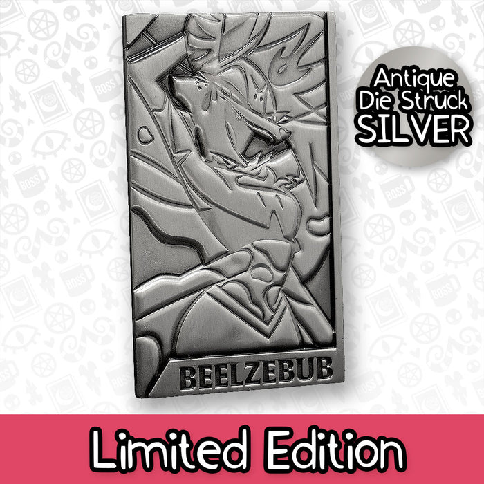 Beelzebub Silver Plated Metal Collectible Card *CLEARANCE*