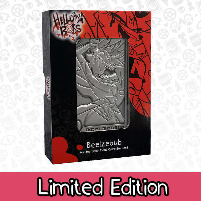 Beelzebub Silver Plated Metal Collectible Card *CLEARANCE*