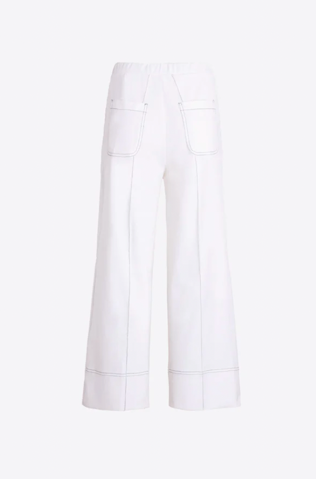 BETI WID LEG TROUSERS IN WHITE