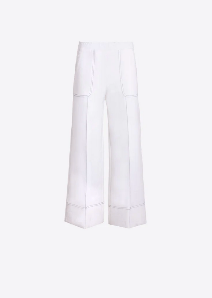 BETI WID LEG TROUSERS IN WHITE