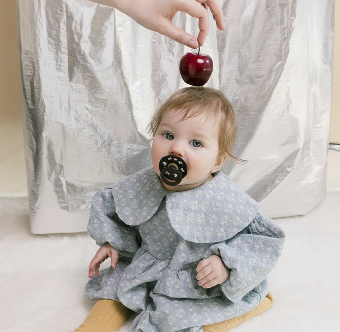 BIBS Colour Holiday Bow 2 Pack - Ivory/Plum - Size 1 (0-6M)