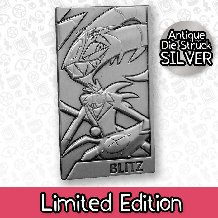 Blitz Silver Plated Metal Collectible Card *CLEARANCE*