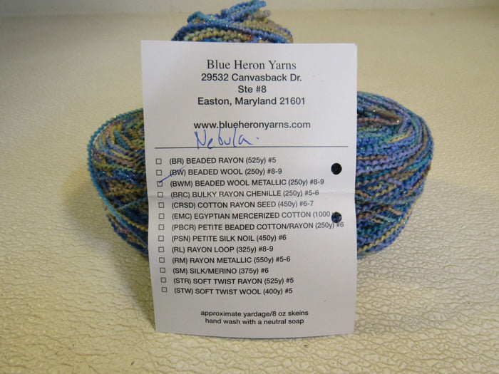 Blue-Heron-Yarns-Beaded-Wool-Metallic-Yarn-Nebula-2-Balls-250-Yards-Each-Wool-224 4