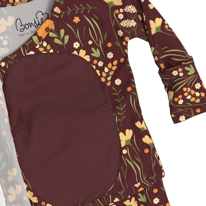 Bonsie Skin to Skin Babywear Footie - Autumn Meadow