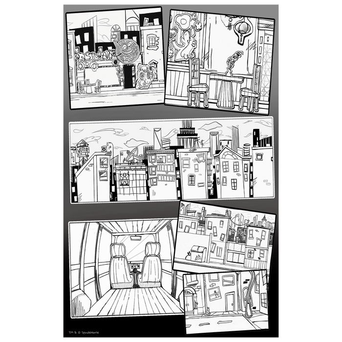 Book Report Drawings Poster Print W/Sticker Sheet *LIMITED STOCK*