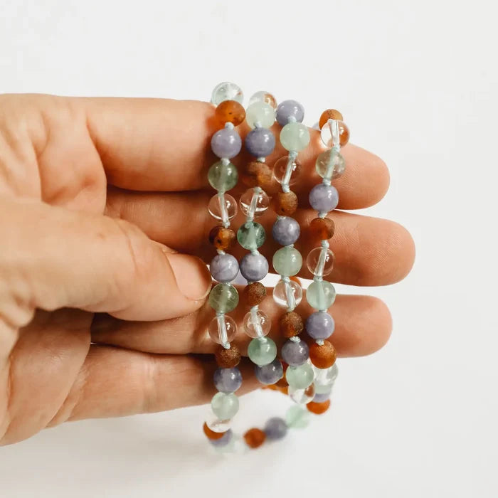 CanyonLeaf Baltic Sea Amber + Natural Gemstone