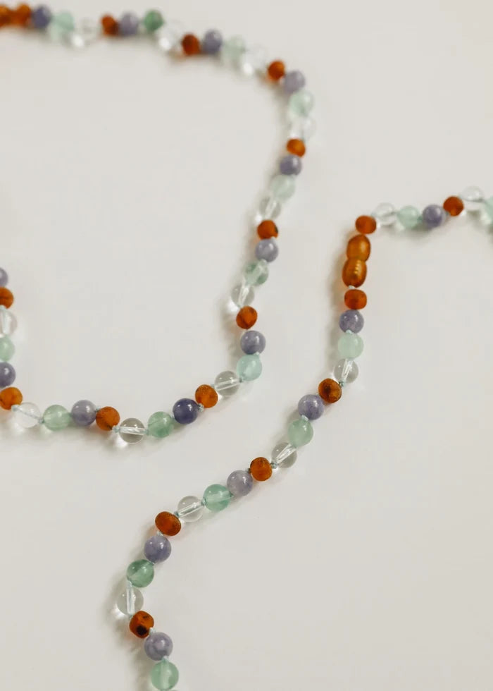 CanyonLeaf Baltic Sea Amber + Natural Gemstone