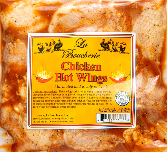 NolaCajun Chicken Hot Wings Package View Louisiana Cajun Hot Wings New Orleans