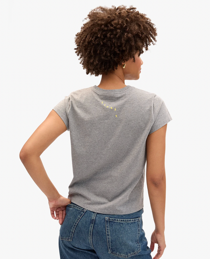 CLASSIC TEE - LIBEREZ LES SARDINES IN GREY MELANGE