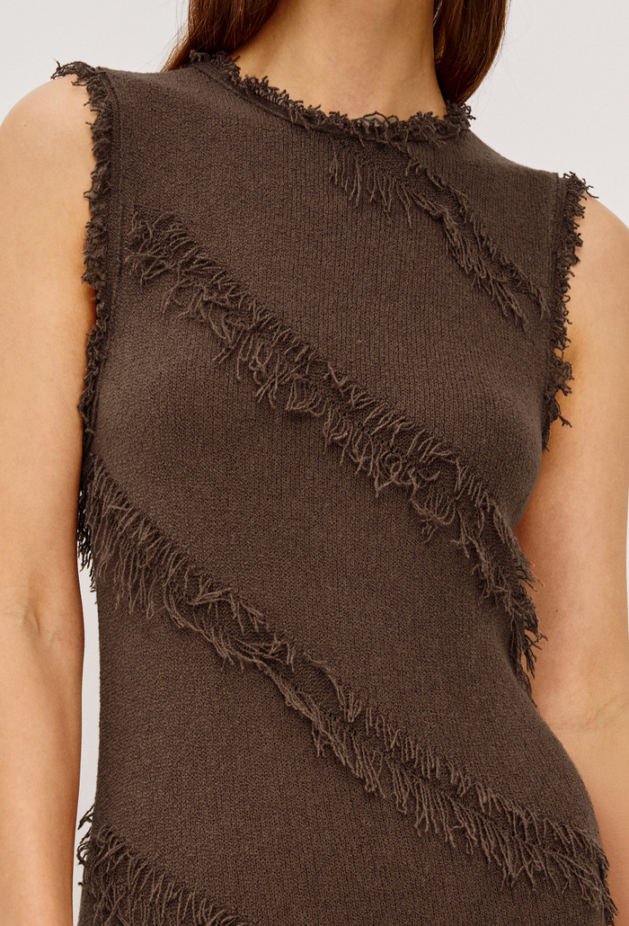 CLAUDIA DRESS IN CINNAMON