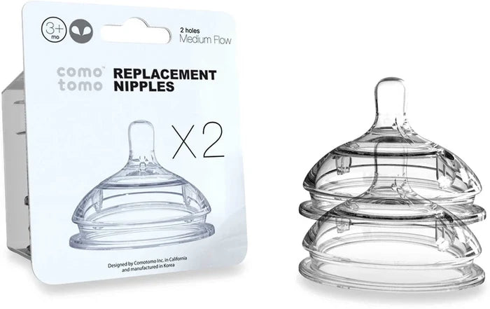 Comotomo Nipple Pack - Medium Flow - 2 pack