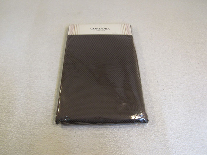 Cordoba-Tablecloth-Oblong-52-in-x-70-in-Brown-Woven-Checkered-Pattern-57281-200 3