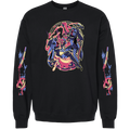 Crewneck Sweatshirt - Glitz & Glam Halloween Slasher w/Printed Sleeves *LIMITED STOCK*