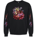 Crewneck Sweatshirt - Moxxie & Millie Halloween Slasher w/Printed Sleeves *LIMITED STOCK*