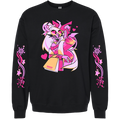Crewneck Sweatshirt - Verosika - Cozy Winter w/Printed Sleeves *LAST CHANCE*