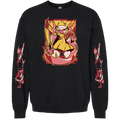 Crewneck Sweatshirt - Verosika Halloween Slasher w/Printed Sleeves *LIMITED STOCK*