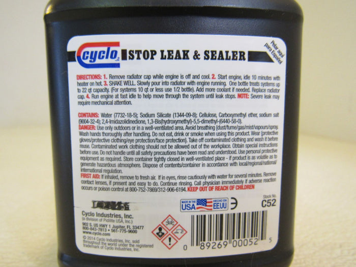 Cyclo-Professional-Performance-Stop-Leak-Sealer-12-oz-355-ml-C52-174 6