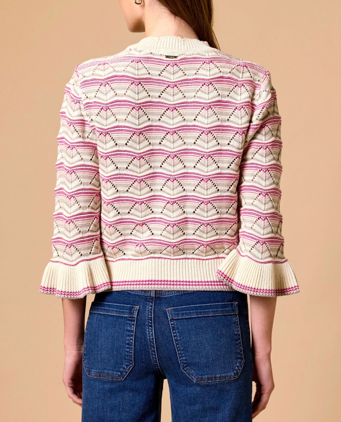 DEEDEE SWEATER IN IVORY MULTI