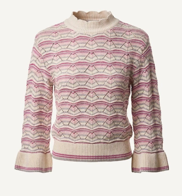 DEEDEE SWEATER IN IVORY MULTI