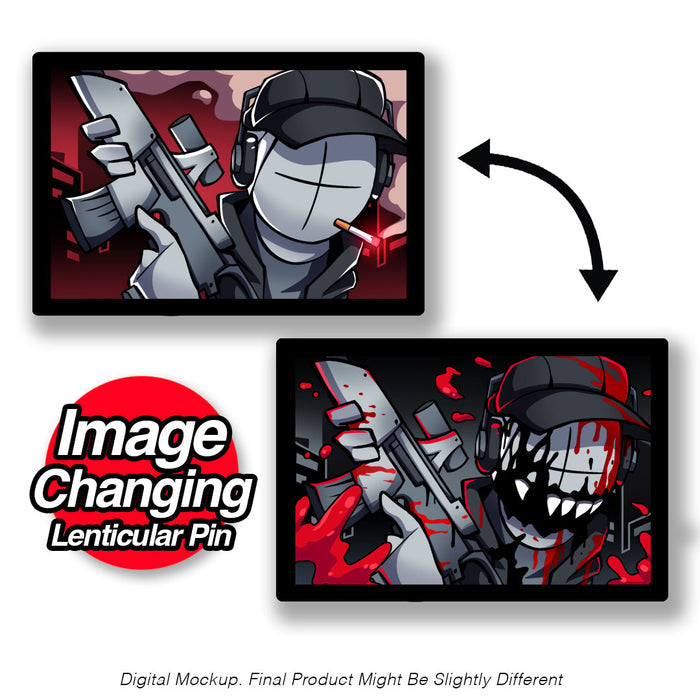 Deimos - Bloody Battle - Lenticular Pin *LIMITED STOCK*