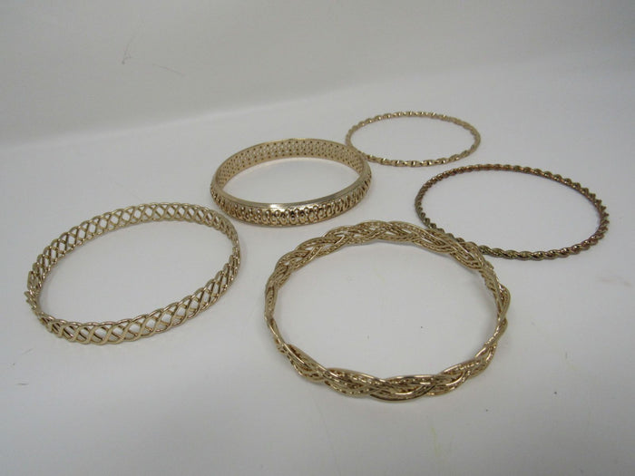 Designer-Bangle-Bracelet-Set-of-5-Copper-Female-Adult-Metallics-546 2