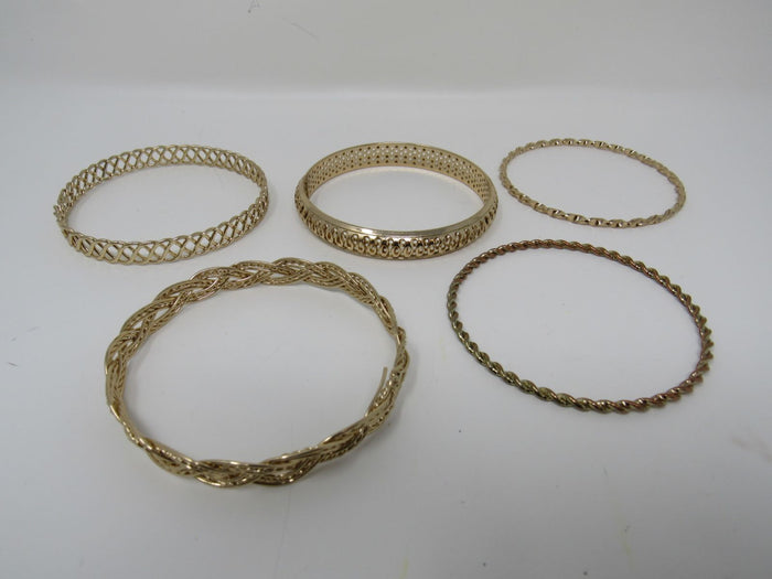 Designer-Bangle-Bracelet-Set-of-5-Copper-Female-Adult-Metallics-546 3