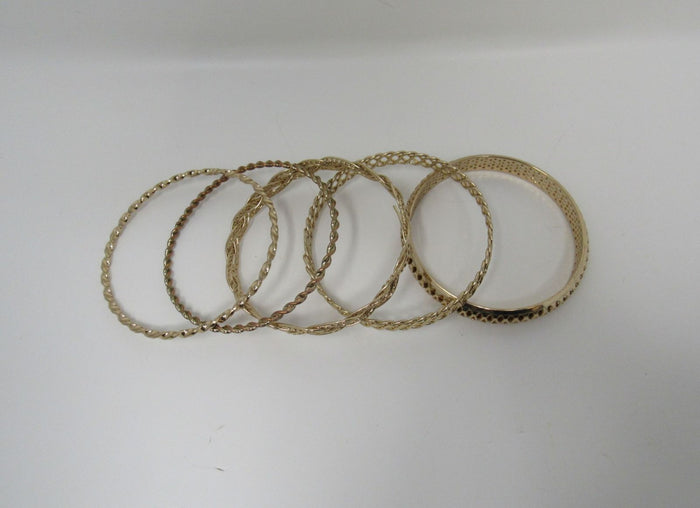 Designer-Bangle-Bracelet-Set-of-5-Copper-Female-Adult-Metallics-546 5